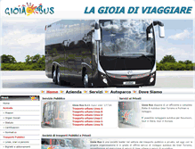 Tablet Screenshot of gioiabus.com